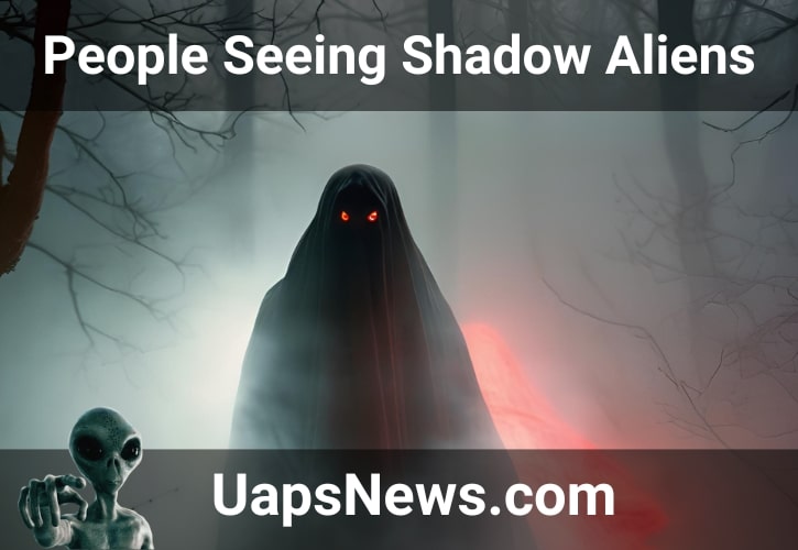 Shadow Aliens With Red Glowing Eyes